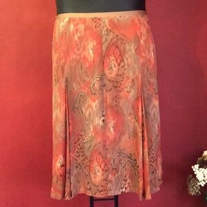 NWOT WORTHINGTON PAISLEY SKIRT SIZE 18